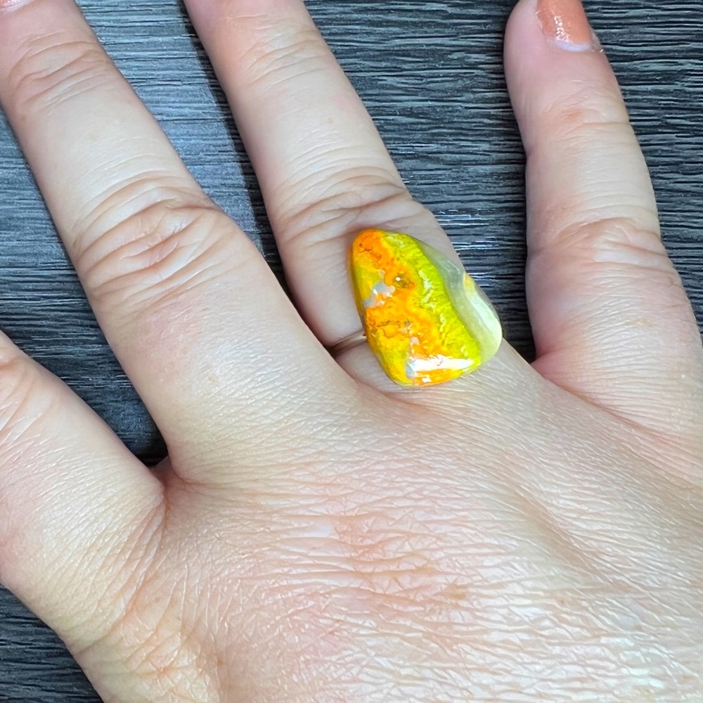 Bumblebee Jasper Stone Ring